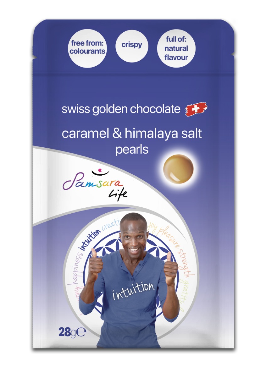 Chocolate crispy pearls Caramel & Himalaya salt 28gr